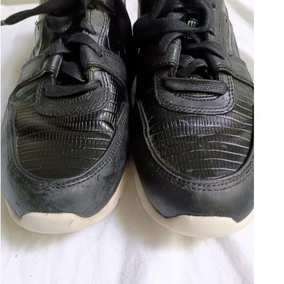 Ugg Deaven Croco Embossed Leather Women's Sneaker Size 8 - Picture 3 of 11